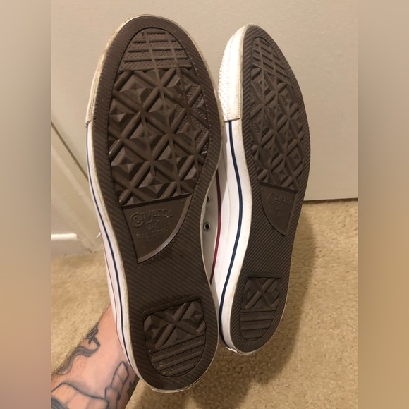 Converse All Star White Low Cut Shoes Size 11.5 - Picture 6 of 7